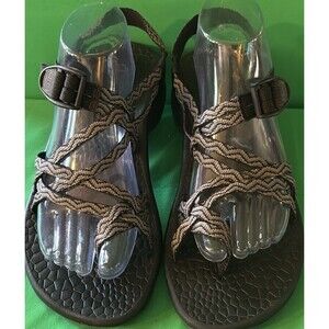 CHACO Updraft EcoTread Outdoor Sandals Black Waves Womens Size 10M Hike Outdoor